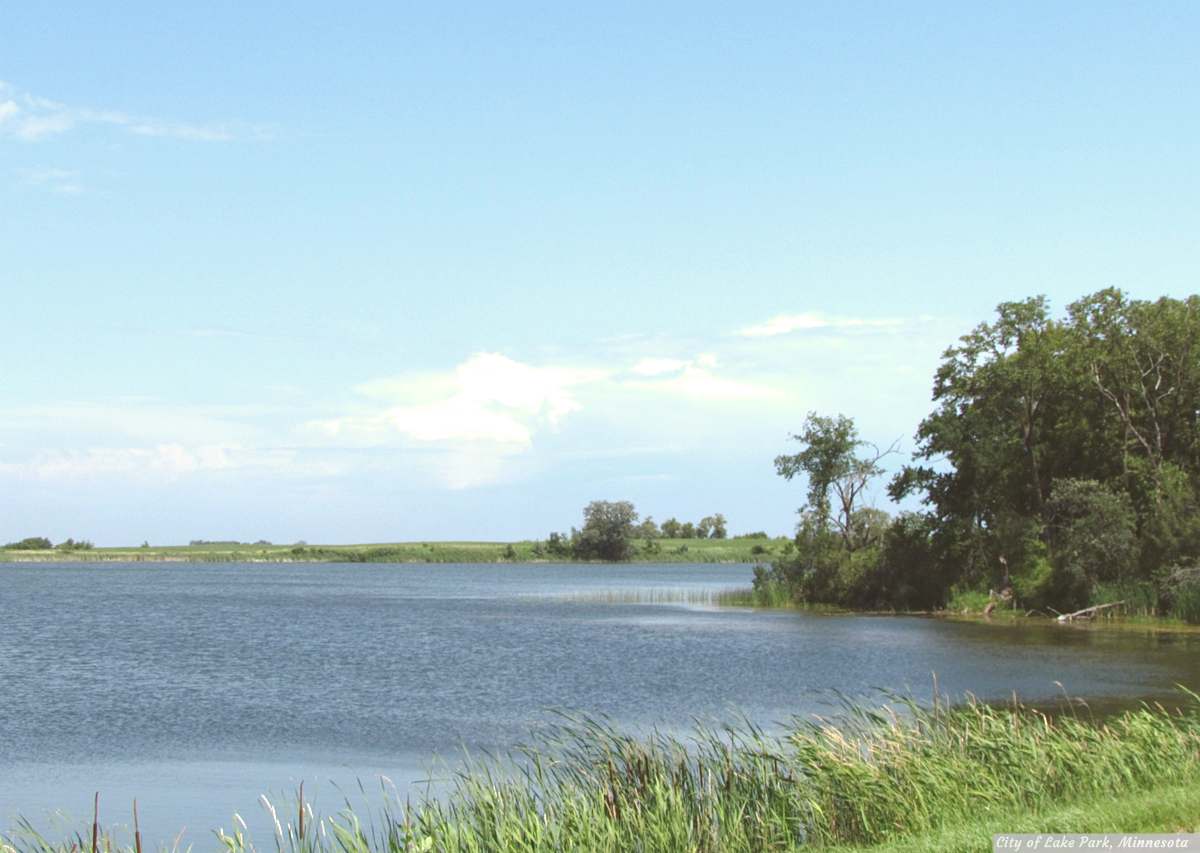 Lakes surround Lake Park, Minnesota.